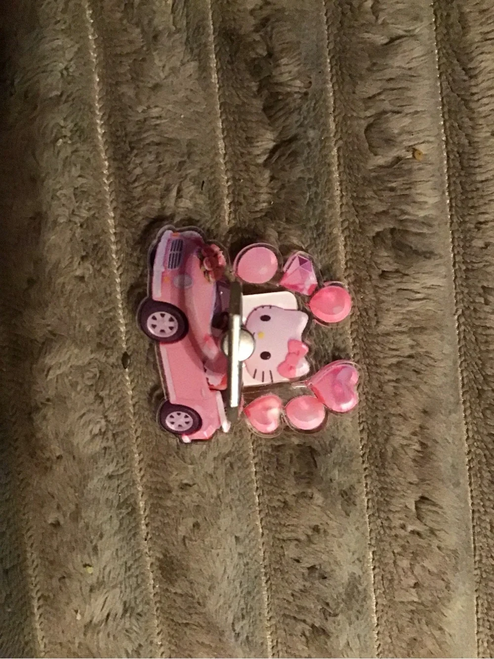 Hello Kitty Pink Car phone Clip with Heart Charms